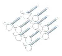 minkissy 10 Pcs Multi-Functional Cage Door Spring Hooks for Pet Cages Rabbit Fixed Spring Hangers Sturdy Metal for Bird and Small Animal Enclosures