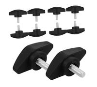 minkissy 10 Pcs Plastic Tee Wing Thumb Screws Coarse Thread Clamping Knobs for Microphone Stand Adjustment and Woodworking Equipment Threaded Handles for Flexible Setup in Studios and Live
