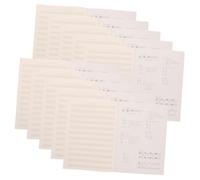 minkissy 10 Pcs Portable Music Composition Notebook with Black Pages Spacious Staff Book for Guitarists and Pianists Creative Sheet Music Manuscript and Notation