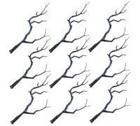 minkissy 10 Pcs Realistic Plastic Antlers and Faux Tree Branches for Halloween and Christmas Decoration Lightweight and Comfortable Jewelry for Home Party and Event Decor