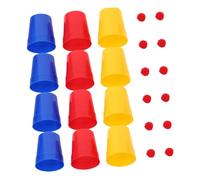 minkissy 10 Sets Cups and Balls Magician Accessories for Teens Prop for Parties Events and Stage Performances for Beginners and Endless Fun