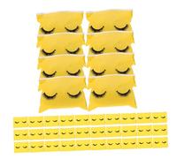 minkissy 100pcs Eva Travel Cosmetic Bag Lash Makeup Storage Bag Zipper Portable Toiletry for Women