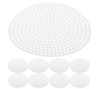 minkissy 100pcs Round Plastic Canvas Mesh Sheet for Crochet Projects and On-the-go Crafting, Plastic Material with Versatile Use and Easy to Clean Features, for Students DIY Bag Making