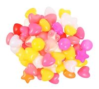 minkissy 100Pcs Thickened Star Shaped Ocean Balls for Heart Patterned Pool Pit Lightweight and Easy to Use for Indoor Playrooms Parties Bathtubs and Ball Pits