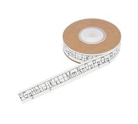 minkissy 10m Soft Natural Cotton Ribbon with 26 English Letters Printed, Decorative Ribbon for Birthday Wrapping, Flower Arrangement, DIY Crafts and Sewing Supplies