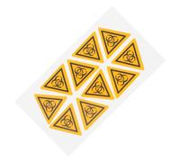 minkissy 10pcs 15mm Biosafety Warning Label Stickers for Laboratory Use, Biohazard Caution Decals for Infection Safety, Sturdy Sign Decals for Industrial and Scientific Environments