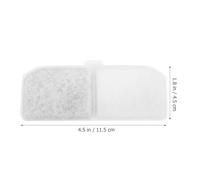 minkissy 10pcs Activated Carbon Pet Water Fountain Filter Replacement for Dog and Cat Water Dispenser Square Shape Filter Cotton in Automatic Pet Drinking Fountain