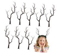 minkissy 10Pcs Artificial Antler Tree Branches for DIY Decor Realistic Fake Dried Branches for Christmas Decorations Flower Arrangement and Craft Projects