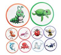 minkissy 10pcs Color Changing Potty Training Stickers for Motivational Cartoon Pee Targets for Boys and Portable Aim Encouragement Stickers for Toilet Training Interactive Reward Decals