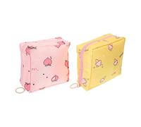 minkissy 10pcs Creative Printed Menstrual Pad Container Bags Cute and Portable Sanitary Napkin Storage Pouches for Women Ice Compact Design for Privacy