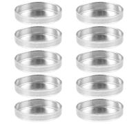 minkissy 10pcs DIY Eyeshadow Circle Tray Plate - 20mm Aluminum Eye Shadows Pans Eyeshadow Palette for Magnetic Makeup Palette