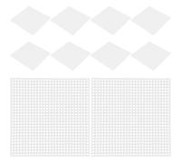 minkissy 10pcs Diy Plastic Mesh Canvas Sheets Embroidery Wig Making Mesh Bag Sewing for Diy Sheets Material