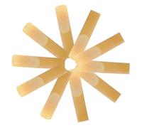 minkissy 10pcs Eb Alto Saxophone Reeds Strength 1.5, Beige Reed Material with No Burrs and Easy to Install, Professional Saxophone Accessory for Jazz and Performance