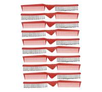 minkissy 10pcs Foldable Plastic Hair Comb Portable Tooth Comb for Travel and Daily Grooming Convenient Space Saving Design for Home Outdoor Barber Salon Styling
