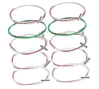 minkissy 10pcs Guzheng B Strings Replacement for 6-10 String Guzheng, Metal Musical Instrument Accessories Assorted Colours, Not Easy to Wear and Producing Extraordinary Tones