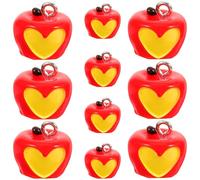 minkissy 10pcs Halloween Poisoned Fruit Charms for Crafts and Keychains, Plastic and Resin Fruit Pendant Charms, Practical and Versatile DIY Jewelry Making Accessories for Key Rings