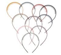 minkissy 10pcs Headband for Women Plastic Headbands Teeth Non-slip Decorative Hair Accessories