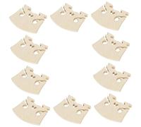 minkissy 10Pcs Heart Style Maple Wood Violin Bridge for Replacement Elegant Design Enhanced Tone Durable Violin Accessories for Musicians