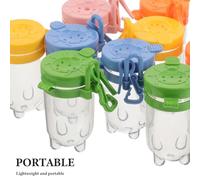 minkissy 10pcs Insect Observation Boxes with Flip Lids Transparent Plastic Bug Catcher Containers for Nature Exploration Portable Lightweight Specimen Display Tanks with Hanging Loop