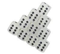 minkissy 10pcs Luminous Six Sided Dice Rounded Corner Glow the Dark Game Dice for Party Family Bar Smooth Polished Surface Safe Playthings