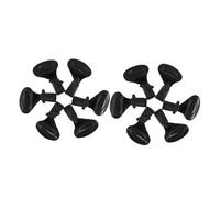 minkissy 10pcs Microphone Clip Holders with Adjustable Plastic Spring Clamp for Radio Mic Stands Noise-reducing Shock Absorbing Mic Holder Accessories for Broadcasting and Stage Use Black