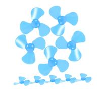 minkissy 10Pcs Mini Fan Leaves Plastic DIY Accessories for Student Science Experiments Flexible Motor Parts Compact Design for Educational Projects