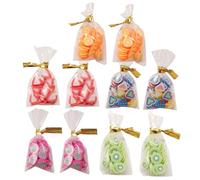 minkissy 10Pcs Miniature Dollhouse Candy Models Set Realistic Simulation Snack with Bright Colors Smooth Surface Pretend Play Accessories for Home Decoration
