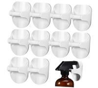 minkissy 10pcs Mister Spray Bottle Hooks Adhesive Wall Hooks for Spray Bottles No Drilling for Kitchen Strong Hold Leave No Marks