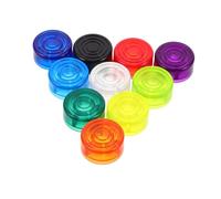 minkissy 10pcs Multi-color Guitar Effects Pedal Footswitch Caps Plastic Foot Nail Protector Covers for Guitar Pedal Switches Suitable for Electric Effects