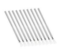 minkissy 10pcs Nail Art Line Drawing Pens with Bendable Needles Stainless Steel Handle Precision Strip Brush Manicure Tool for Salon Home Use Creative Fine Detailing Supplies for