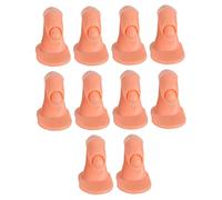 minkissy 10pcs Nail Art Practice Training Hand Manicure Fingers Hand Rest No Nails High Simulation Easy to Use for Art Design Practice