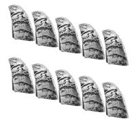 minkissy 10Pcs Nails Creative Latex False Nails for Halloween Theme Parties Unique DIY Manicure Supplies for Cosplay and Photo Shoots Comfortable Fun Design