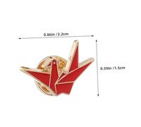 minkissy 10pcs Origami Crane Lapel Pins Alloy Brooch Cartoon Brooches for Women Compact Lightweight Decorative Pins for Clothes and Bags Versatile Fashion Accessories for Work Travel