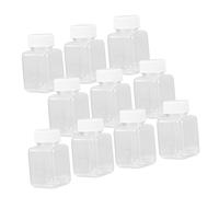 minkissy 10pcs Plastic Beads Containers with Secure Lids Reusable Portable Subpackage Bottles for Small Parts Storage Leak Sealed Design Plastic for Long Term Use