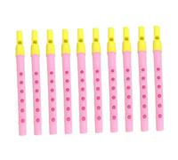 minkissy 10pcs Plastic Flute Recorder for Beginners Wind Instruments for and Easy to Play Musical for Birthday Gifts and Early Music Learning Random Color