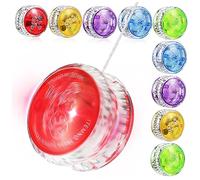 minkissy 10pcs Plastic Yo Yo Balls for Adults Safe and Fun Educational for Birthday Parties Coordination and Creativity