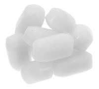 minkissy 10pcs Ptfe Magnetic Stirrer Mixer Stir Bar for Laboratory Use, White Small Stir Bar with Enhanced Safety and Convenient Operation, Liquid Stirrer for Lab Magnetic Mixers