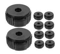 minkissy 10pcs Quick Release Cymbal Nuts for Drum Kit PP Material Secure Lock for Jazz Drum Stands Easy Installation and Removal Black Replacement Parts for Percussion