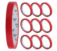 minkissy 10pcs Red Polypropylene Produce Tape Roll for Super Markets