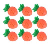 minkissy 10pcs Resin Artificial Carrot Ornaments for Easter Decoration, Decorative Orange Carrot Adornments with Beautiful Appearance, for Easter Party and Home Décor