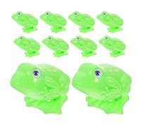 minkissy 10pcs Retro Clockwork Jumping Frogs Plastic Animal for Vintage Party Favors Goody Bag Fillers Interactive Bonding Creative Imagination