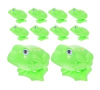minkissy 10pcs Retro Wind Up Frog for Jumping Animal Favors for Birthday Parties Goody Bags Indoor Fun Plastic Clockwork Jumping Frogs