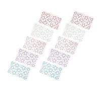 minkissy 10Pcs Self-Adhesive Heart and Star Rhinestone Stickers with Pearl Gems, Silver Ab, Pink, Purple, Red and Blue, Festival Face and Body Jewels for Makeup, Nail Art, Hair Accessories