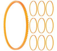 minkissy 10pcs Sewing Machine Motor Belt Replacement, Treadle Embroidery Belt with Double Tooth Design, 115# Size 360mm Perimeter for Home Sewing and Overlocking Machines