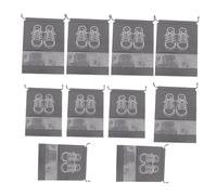 minkissy 10pcs Shoe Storage Bags with Clear Window Drawstring Organizer Pouches for Travel Durable Thickened Dust Bags for Mens Shoes Versatile Large Small Options