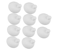 minkissy 10pcs Silicone Bubble Insert Balls for Squeeze DIY Craft Making Props Safe Sensory Decompression Accessory for Stress Relief and Bubble Blowing White Replacement Inner Balls