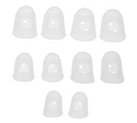 minkissy 10pcs Silicone Thumb Protectors for Kalimba Comfortable Finger Sleeves for Beginners Flexible and Durable Fingertip Covers for Long Practice Sessions