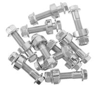 minkissy 10pcs Silver Alloy Handlebar Mounting Bolts Set for Motorcycle and Electric Scooter, Smooth Surface Finish, Wide Compatibility, for Replacement and Maintenance