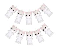 minkissy 10pcs Small Cat Charms Flocking Pendants for DIY Jewelry Making Cute Cat Jewelry Accessories for Bracelets Necklaces Keychains and More