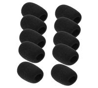 minkissy 10pcs Soft Sponge Microphone Covers for Lapel Headsets Flexible and Comfortable Mic Accessories for Easy Installation and Replacement for Meetings and Broadcasting